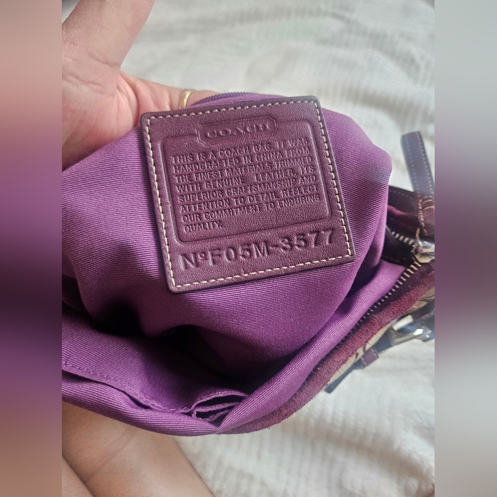 Coach 3577 Signature Jaquard Monogram Logo Shoulder Bag - Picture 11 of 17